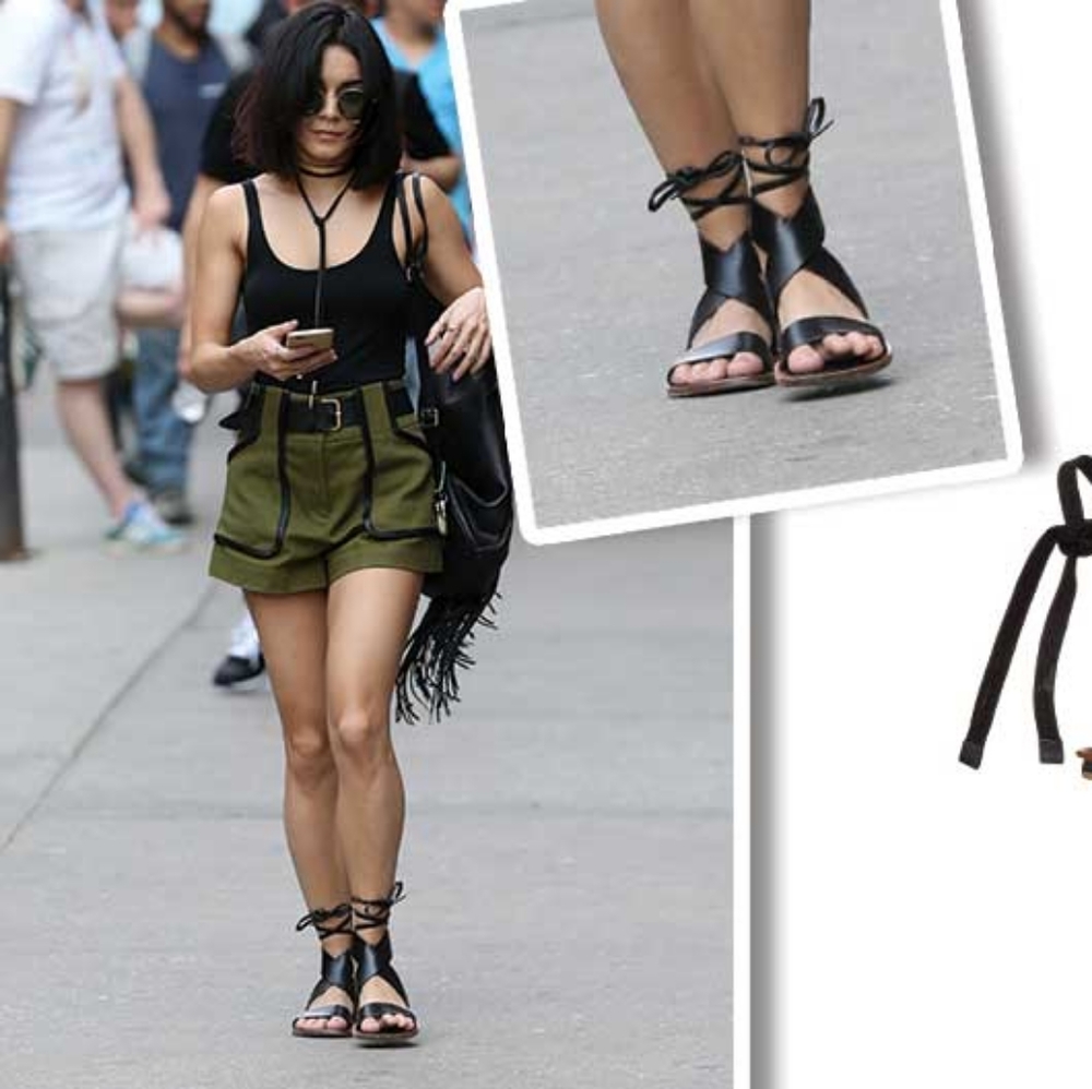 Bernardo Black Leather Wrap Ankle Sandal Lace Up Gladiator 9 Black Tan - Picture 3 of 10